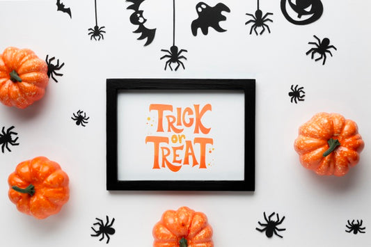 Free Mock-Up Halloween Day Celebration Psd