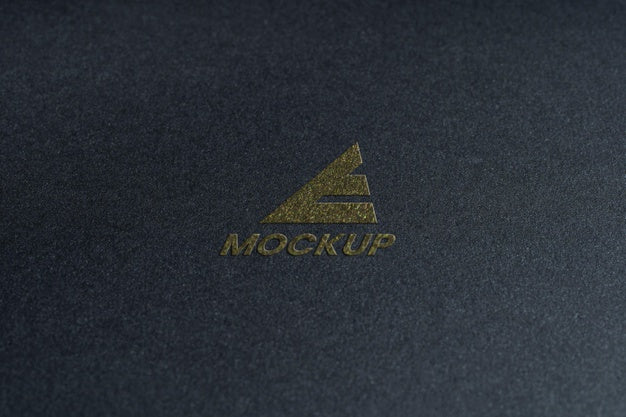 Free Mock-Up Logo Design Business Close-Up Psd