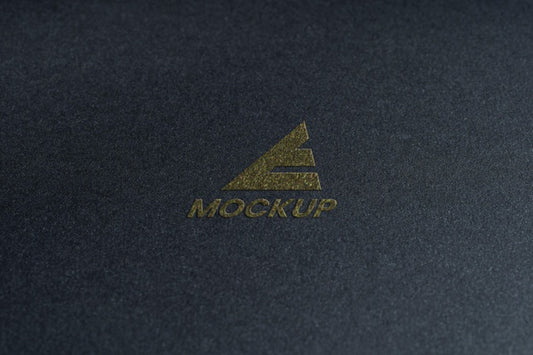 Free Mock-Up Logo Design Business Close-Up Psd