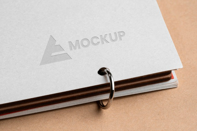 Free Mock-Up Logo Design Business On White Document Psd