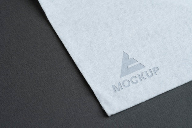 Free Mock-Up Logo Design Business On White Paper Psd