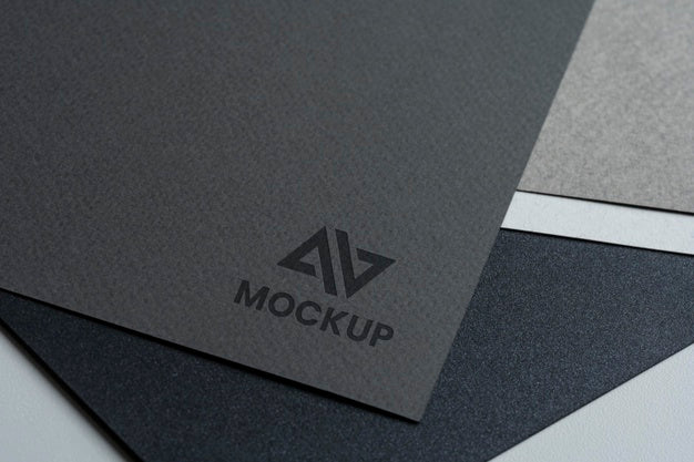 Free Mock-Up Logo Design High View Psd