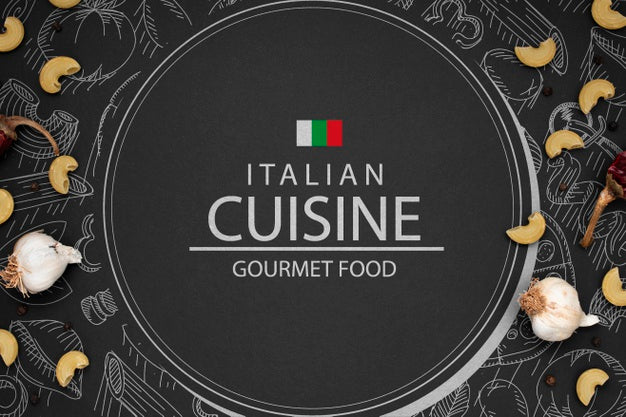 Free Mock-Up Logo Of Italian Restaurant Psd