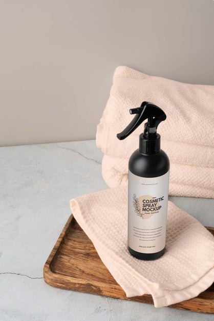 Free Mock-Up Of Cosmetic Spray Bottle Psd