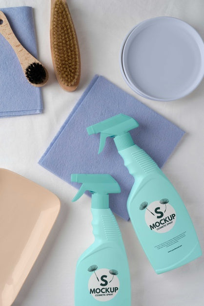 Free Mock-Up Of Cosmetic Spray Bottle Psd