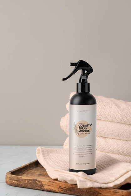 Free Mock-Up Of Cosmetic Spray Bottle Psd