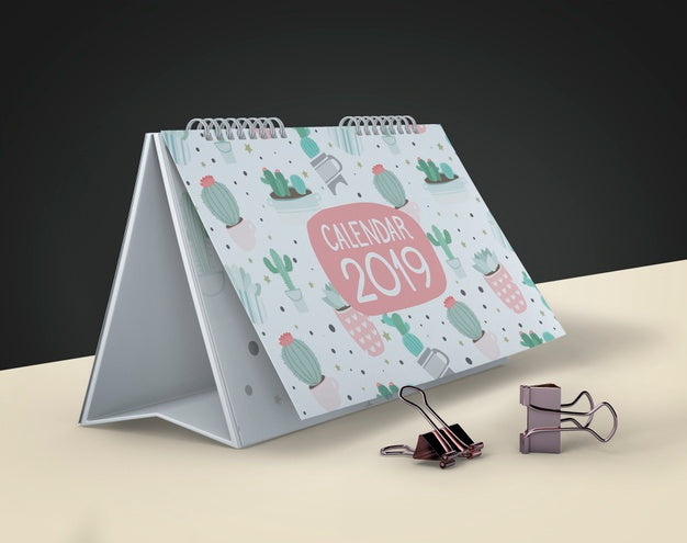 Free Mock Up Of Hand Drawn Calendar Psd