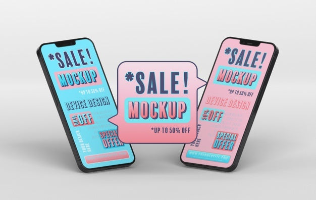 Free Mock-Up Of Smartphone Sale Psd