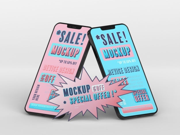 Free Mock-Up Of Smartphone Sale Psd