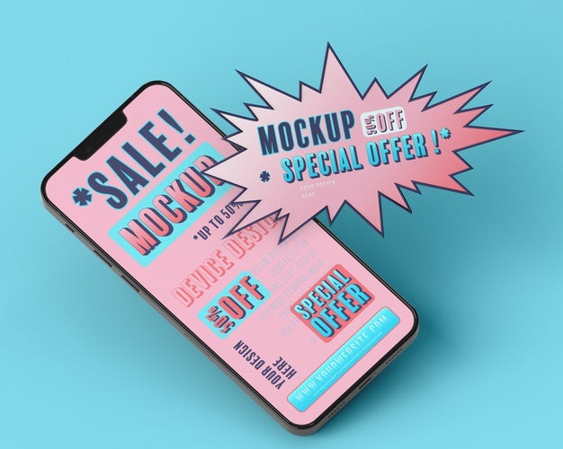 Free Mock-Up Of Smartphone Sale Psd