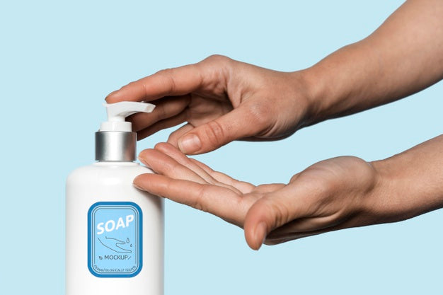 Free Mock Up Soap For Washing Hands Psd