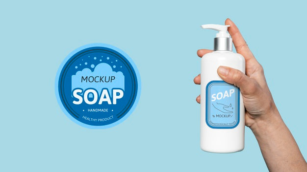 Free Mock Up Soap For Washing Hands Psd