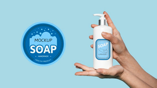 Free Mock Up Soap For Washing Hands Psd