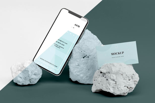 Free Mock Up Stones Psd