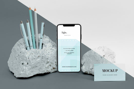 Free Mock Up Stones Psd