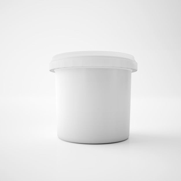 Free Mock Up Template Plastic Tub Bucket Container Psd