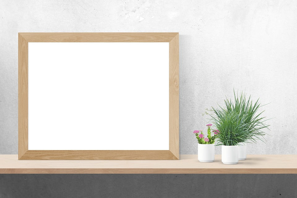 Free Wall Frame White Poster Photo Mockup