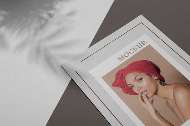 Free Mockup Brochure Shadow Overlay Psd