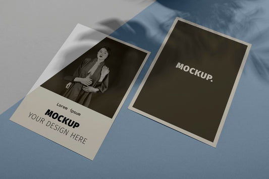 Free Mockup Brochure Shadow Overlay Psd