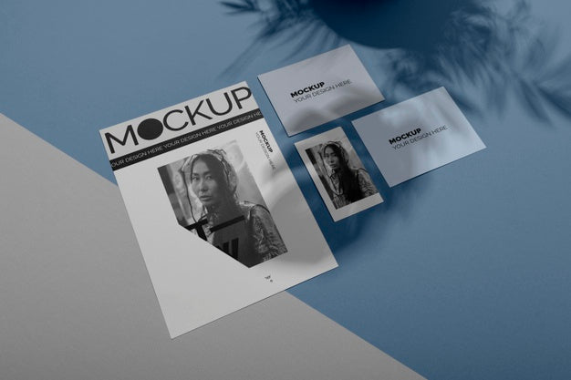 Free Mockup Brochure Shadow Overlay Psd