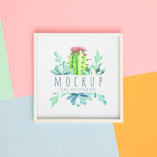 Free Mockup Frame On Wall Psd