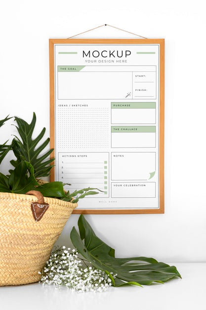 Free Mockup Frame On Wall Psd