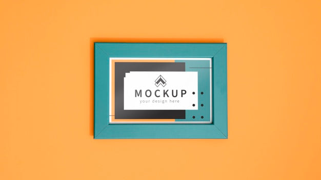 Free Mockup Frame On Wall Psd