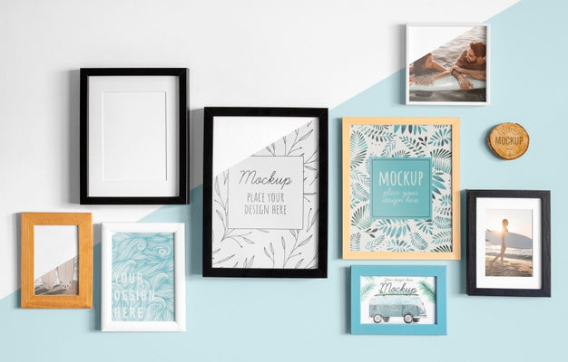 Free Mockup Frames On Wall Psd