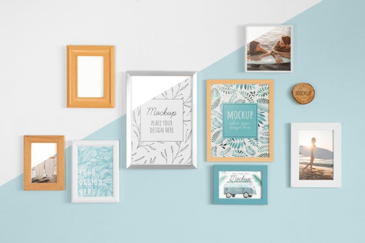 Free Mockup Frames On Wall Psd