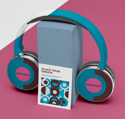 Free Mockup Headphones Psd