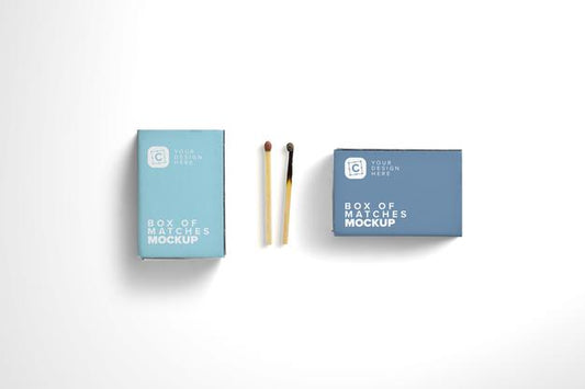 Free Mockup Of Box Matches Psd