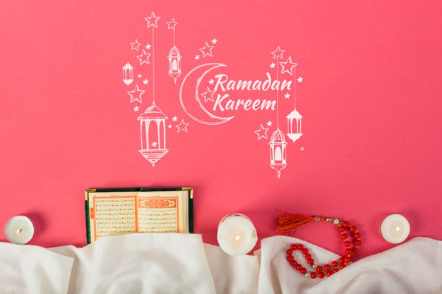 Free Mockup With Ramadan Concept Psd