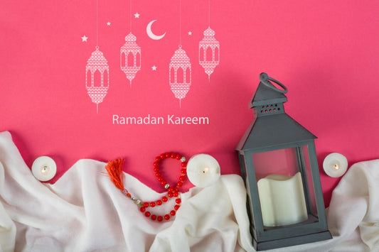 Free Mockup With Ramadan Concept Psd