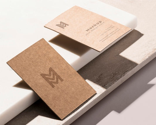 Free Modern Arrangement Of Mock-Up Business Card Psd