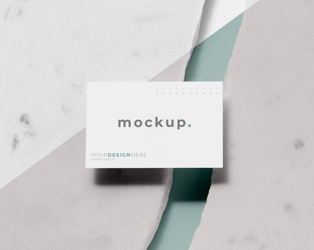 Free Modern Arrangement Of Mock-Up Business Card Psd