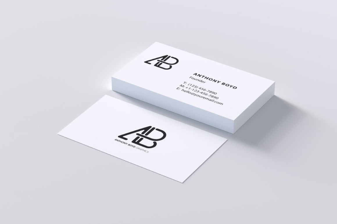 Free Modern Business Card Psd Mockup