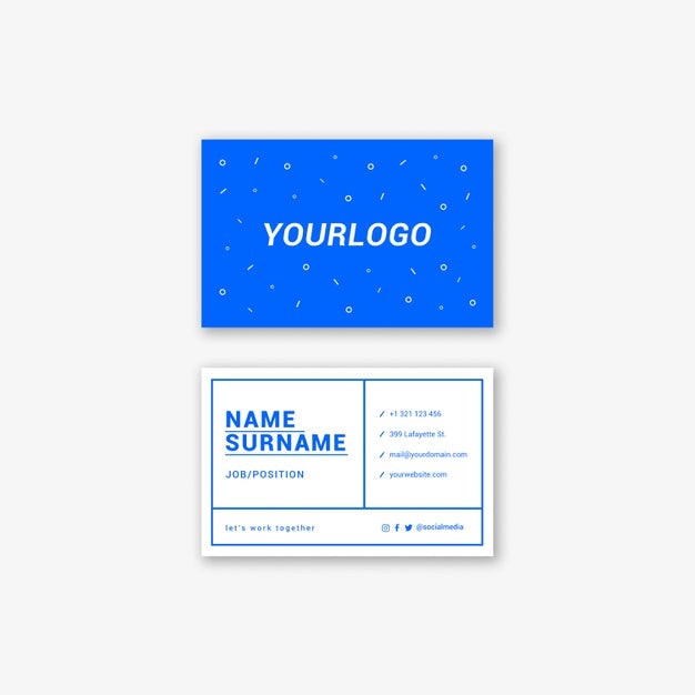 Free Modern Business Card Template Psd