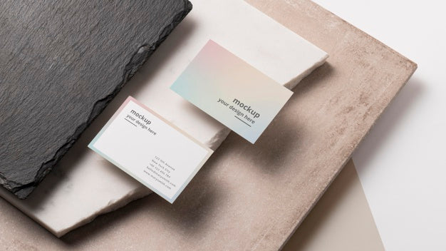 Free Modern Composition Of Mock-Up Business Card Psd