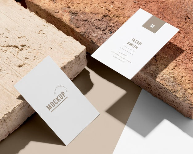 Free Modern Composition Of Mock-Up Business Card Psd