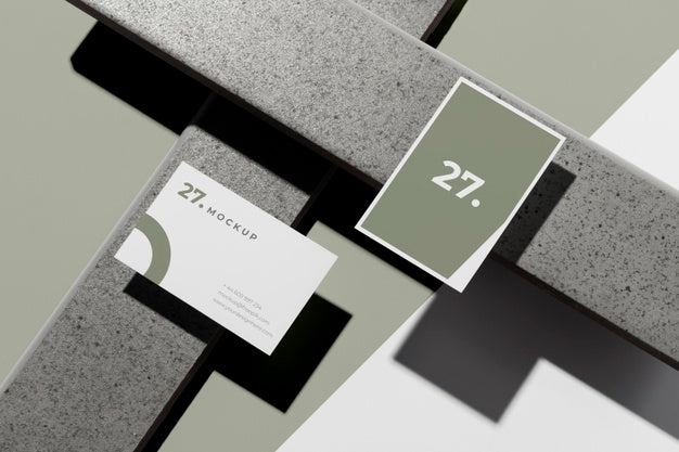 Free Modern Composition Of Mock-Up Business Card Psd