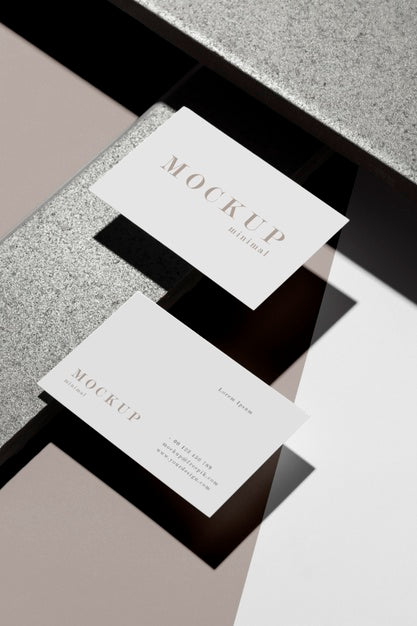 Free Modern Composition Of Mock-Up Business Card Psd