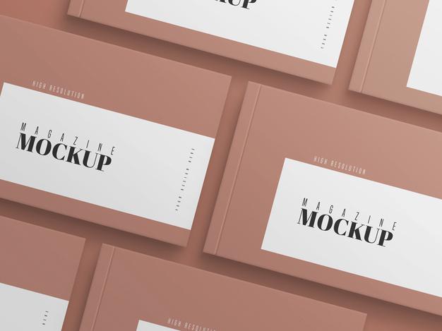 Free Modern Couple Of Magazine Mockup Psd