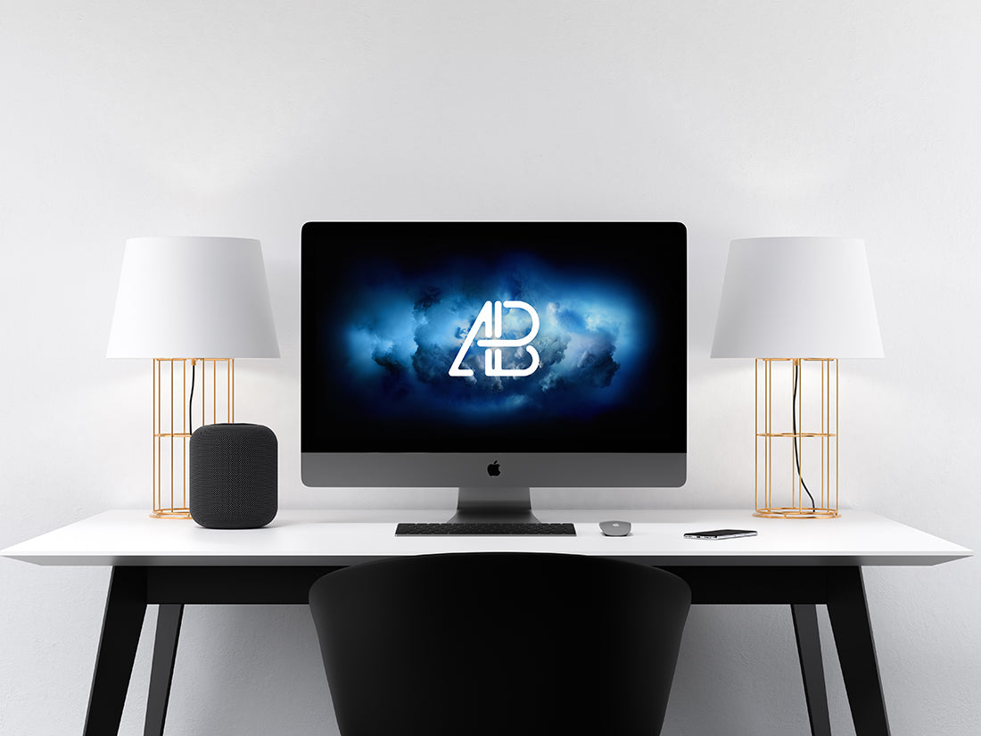 Free Modern Imac Pro Mockup Vol.2