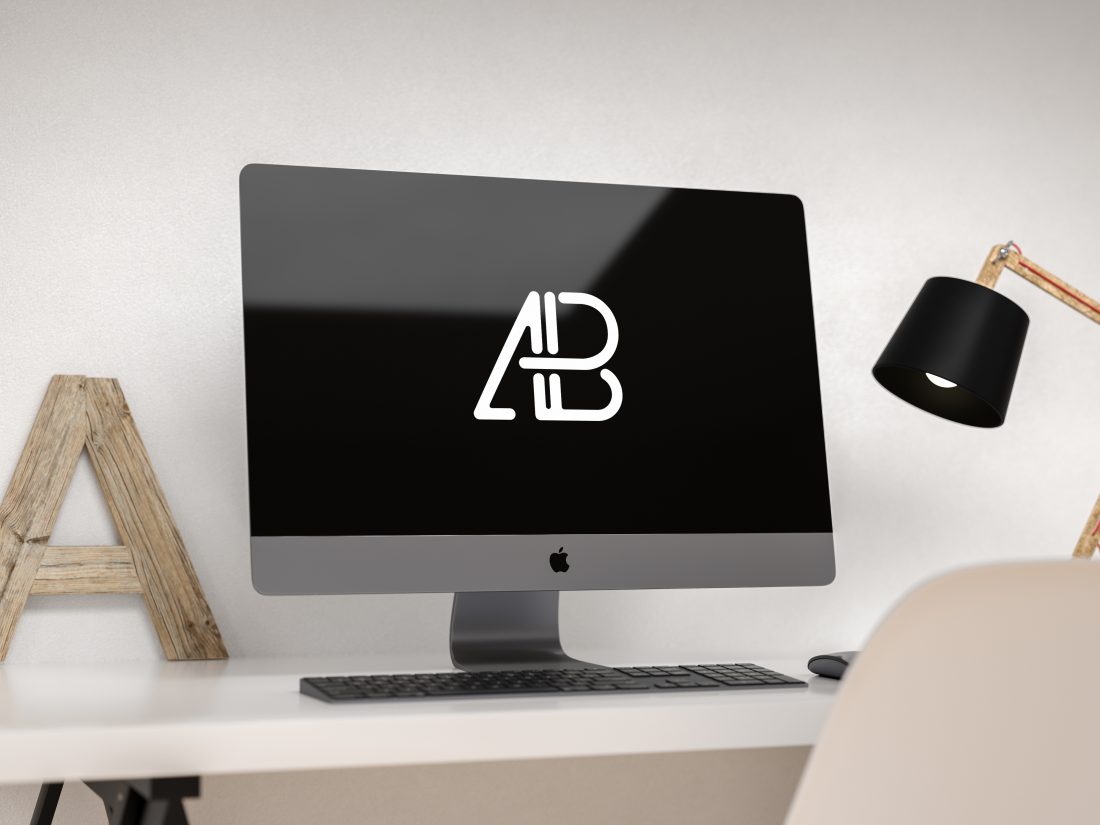 Free Modern Imac Pro Mockup