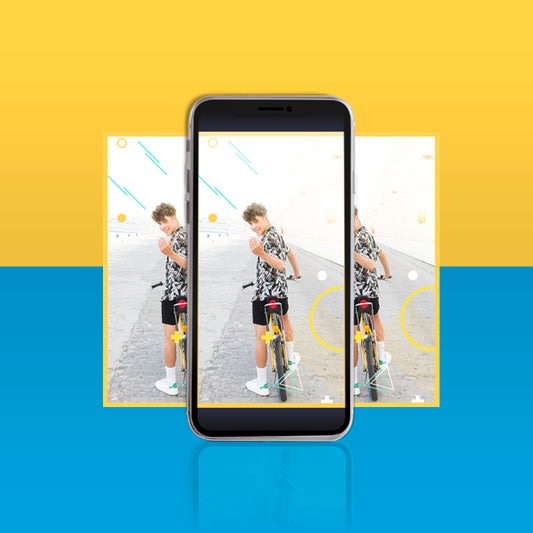 Free Modern Instagram Post Template With Smartphone Psd