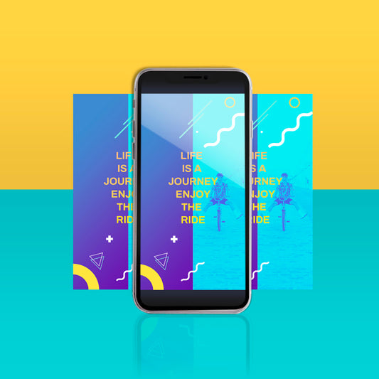 Free Modern Instagram Post Template With Smartphone Psd