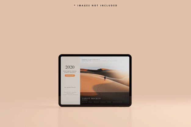 Free Modern Tablet Screen Mockup Psd