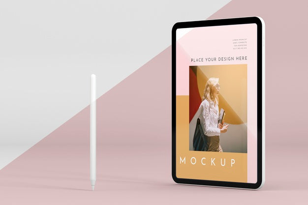 Free Modern Tablet With Screen Mock-Up Psd