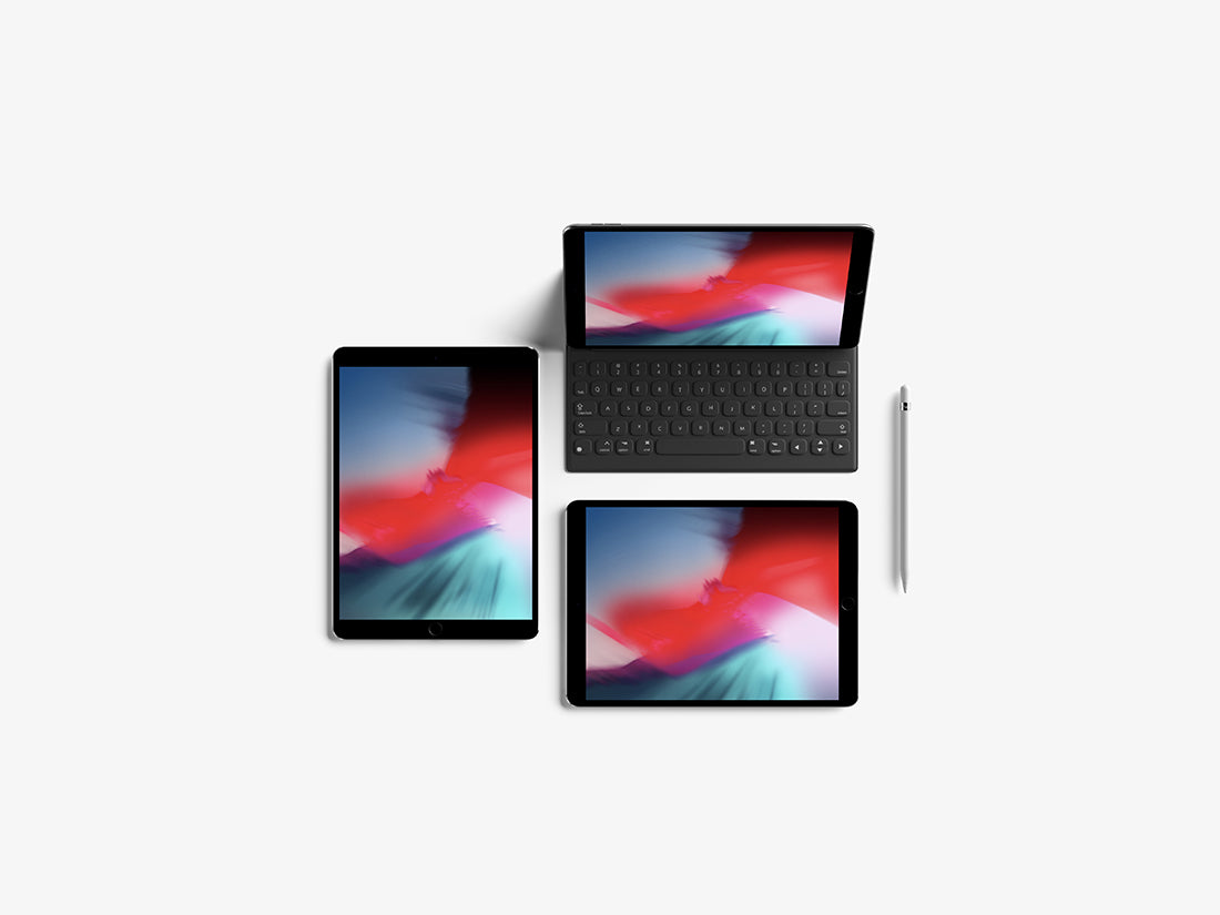 Free Modern Top View Ipad Pro 10.5-Inch Mockup