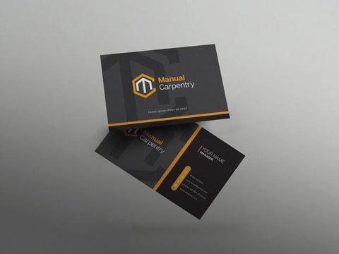 Free Modern Visit Card Mockup Template With Elegant Design Psd